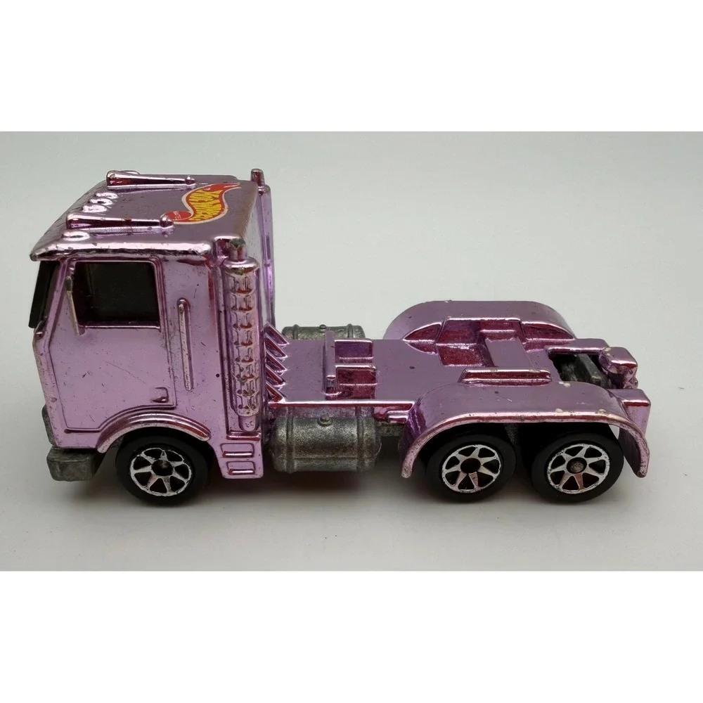 Vintage Diecast Car Lot Hot Wheels Exxon Semi Highway Construction Truck 6pc‎